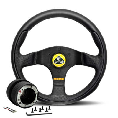 MOMO ステアリング ロータス ホーンボタン/エリーゼ/エキシージ/NARDI Lotus Elise 2011-2022 MOMO Team Steering Wheel Complete Kit 300mm