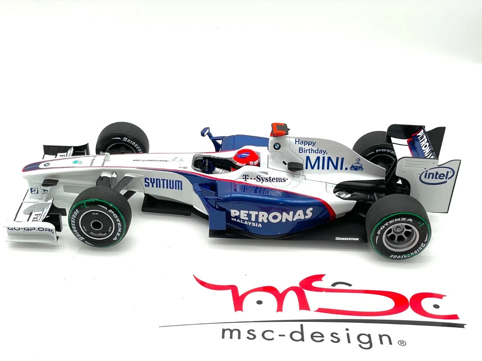 1:18 Kubica BMW Sauber F1.09 GP Monaco Umbau "Happy Birthday Mini" - Bild 2 von 4