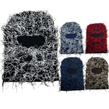 Distressed Knit Full-Face Balaclava Ski Mask