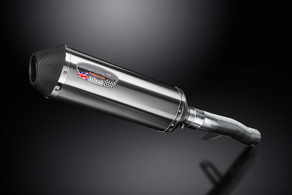 本田 CB1100A 2013-2014 Delkevic Slip On 13.5 英寸 X-Oval 不锈钢排气消声器  — 第 3/4 张图片