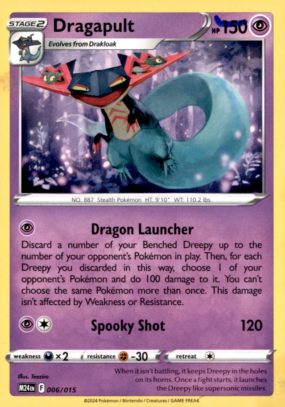 McDonald's Promos 2024 #006/015 Dragapult