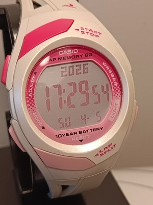 Casio STR300-7, 60-Lap Memory Watch, 10 Year Battery,Date, 4 Alarms, 50 Meter WR
