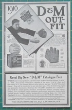 1915-16 Lot (2X) D & M Baseball Goods ad Shoeless Joe Jackson