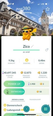 Pokémon Go Shiny Pikachu / Beschreibung lesen, See Description