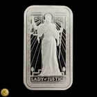 PAMP Suisse 1oz .999 Silver Lady of Justice Bar -E748