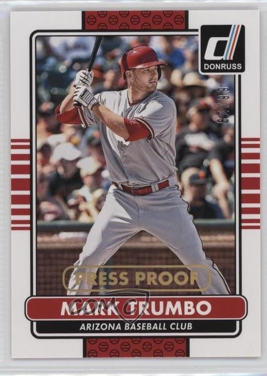 2015 Panini Donruss Press Proof Gold 82/99 Mark Trumbo #47 0q3