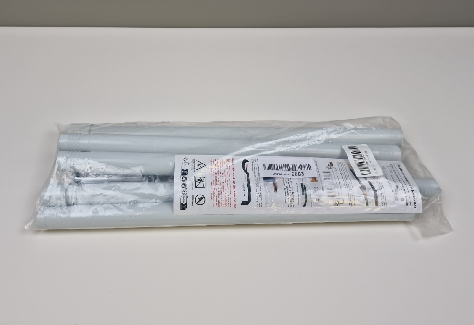 Venwemong Curtain Pole with Brackets Fittings Set Window Poles Heavy Duty Small