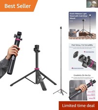 Versatile 82-Inch Lightweight Tripod with Quick Release Head for Outdoor Shoots