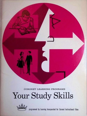 1968 Coronet Study Skills Programmed Learning Booklet P8108 Chicago Arizona