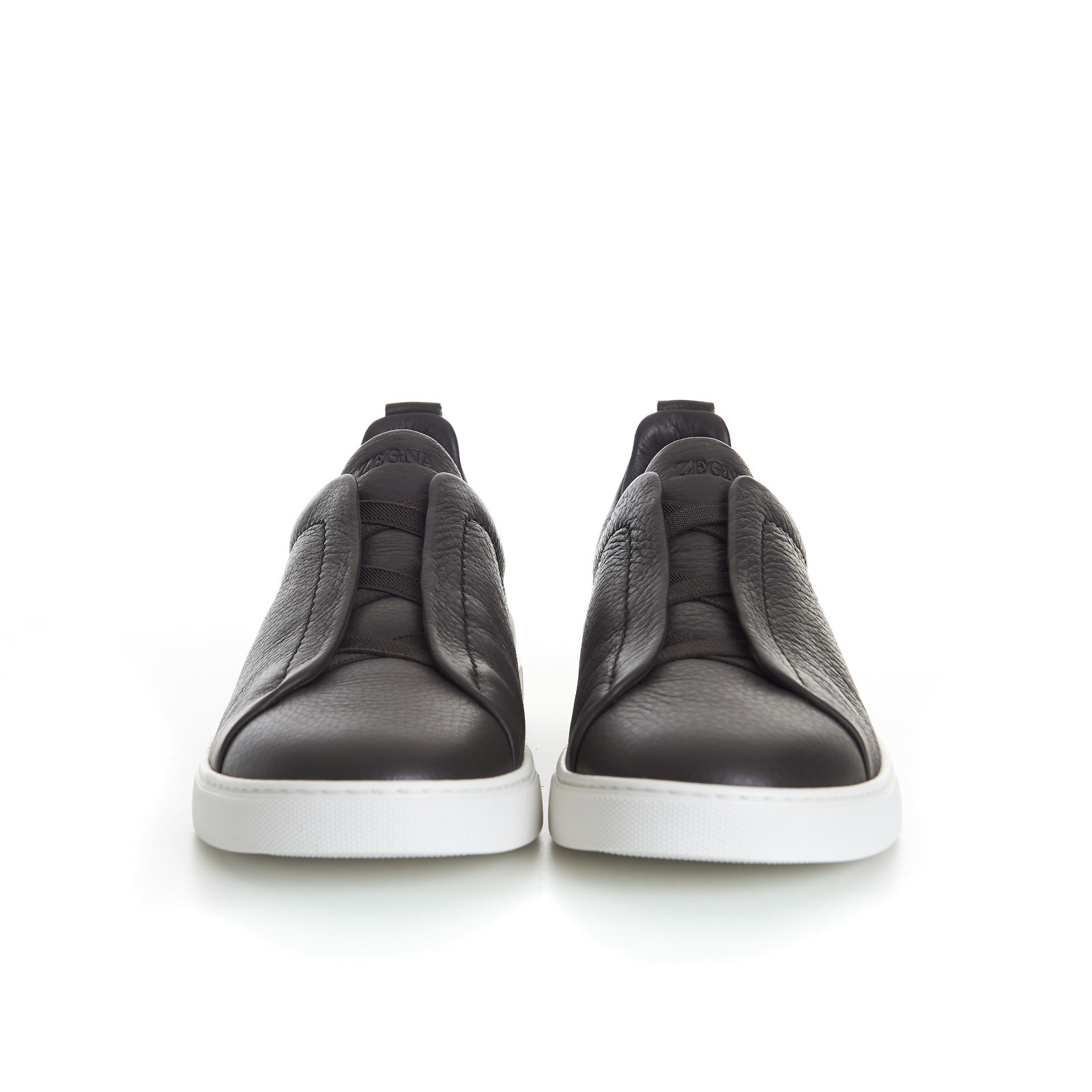 ZEGNA 1190$ Triple Stitch Sneakers - Slip-On, Low-top, Brown Deerskin Leather image 3
