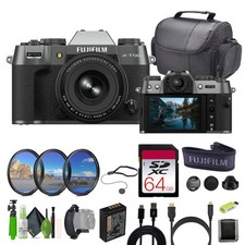 Fujifilm X-T50 Mirrorless Digital Camera XF16-50mm  Accessories-Charcoal Silver