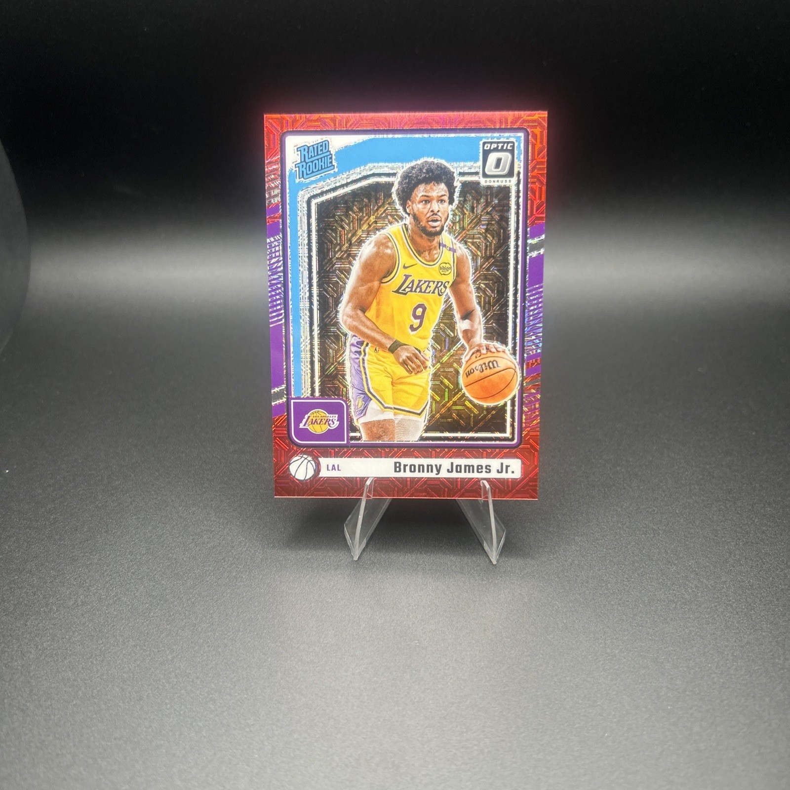 BRONNY JAMES JR 2024-25 DONRUSS OPTIC RED CHOICE PRIZM ROOKIE /88 #282