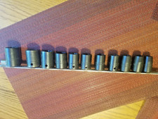 Vintage Craftsman 12 Drive 11 Piece Metric Impact Socket Set 12mm-24mm Usa Vintage Craftsman 12 Drive 11 Piece Metric Impact Socket Set 12mm-24mm Usa