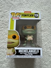 Películas Funko Pop - Tortugas Ninja Adolescentes Mutantes Miguel Ángel #1136 con Protector