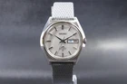 Vintage Seiko Lord Matic 5606-7010 Automatic 25J Day-Date Silver Dial Watch JP