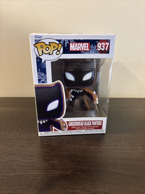 Gingerbread Black Panther Marvel Funko Pop! Great Condition!