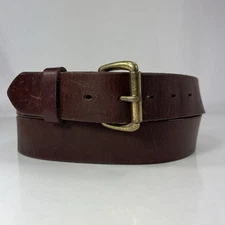 Buffalo Brown Buffalo Leather Work Belt - Made in USA - Men's Size 44