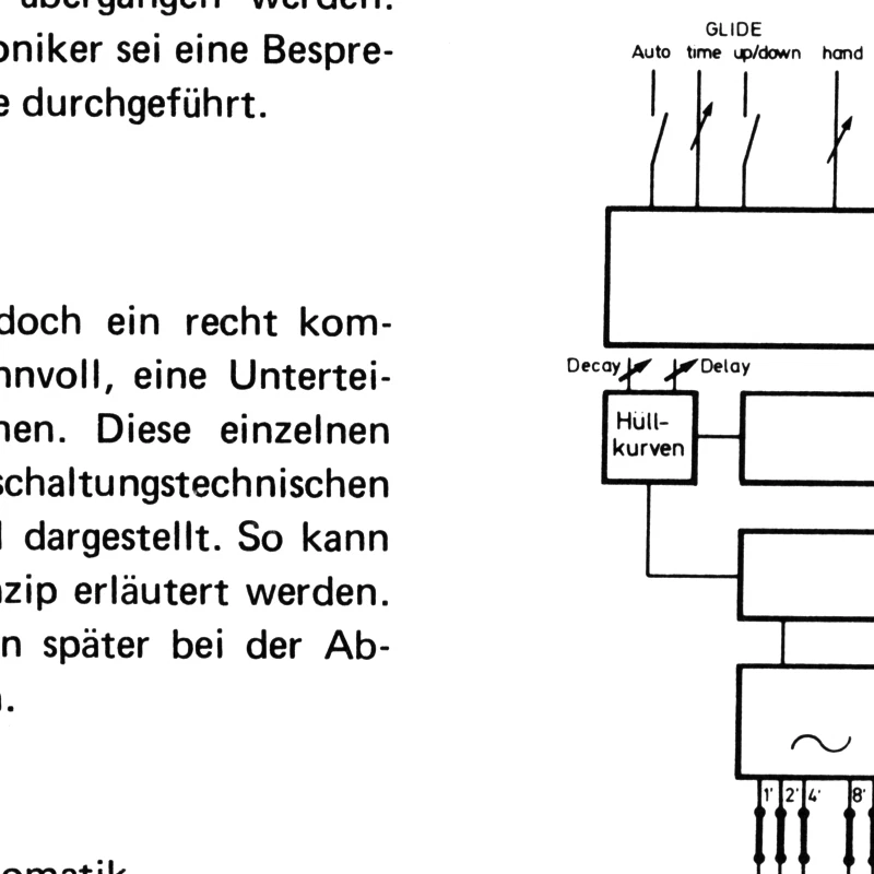 WERSI AP-6 Bass Synthesizer Service Manual Schematic Diagrams Schaltplan Schema - Imagem 4 de 4