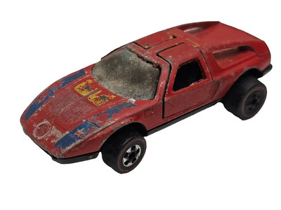 Hot Wheels Mercedes-Benz C-111 Red Gullwing Doors Redline Vtg 1970 Hong Kong