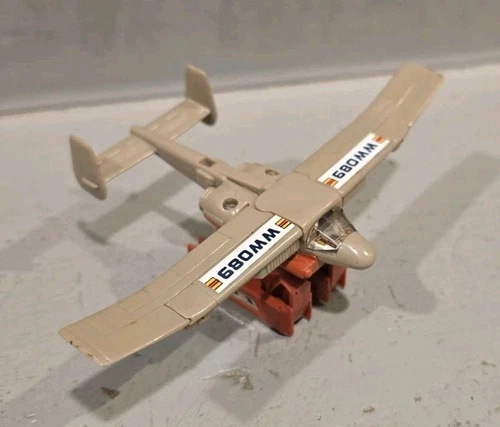 VINTAGE Tonka GOBOTS Machine Robo WATER WALK (32) Beige Cessna MR-31 Bandai 1984