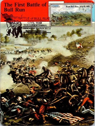 Dr Jim Stamps Maximum Card First Bull Run 1861 Forever Fdc
