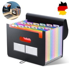 A4 Fächermappe mit 13 Fächern Dokumentenmappe Ordnungsmappe Sammel Organizer