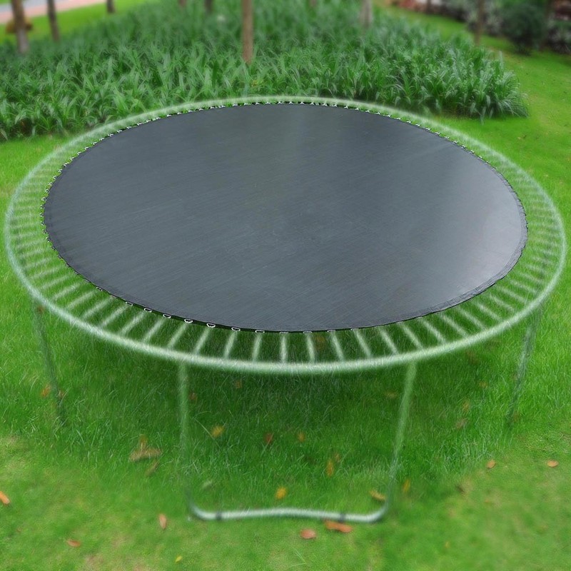 Trampoline Jumping Mat Replacement 12.4' For 14ft Round Frame 72 Ring 7" Spring