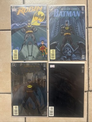Batman 515 Detective 682 & Shadow Of The Bat 35 Robin 14 DC 1995 All Embossed