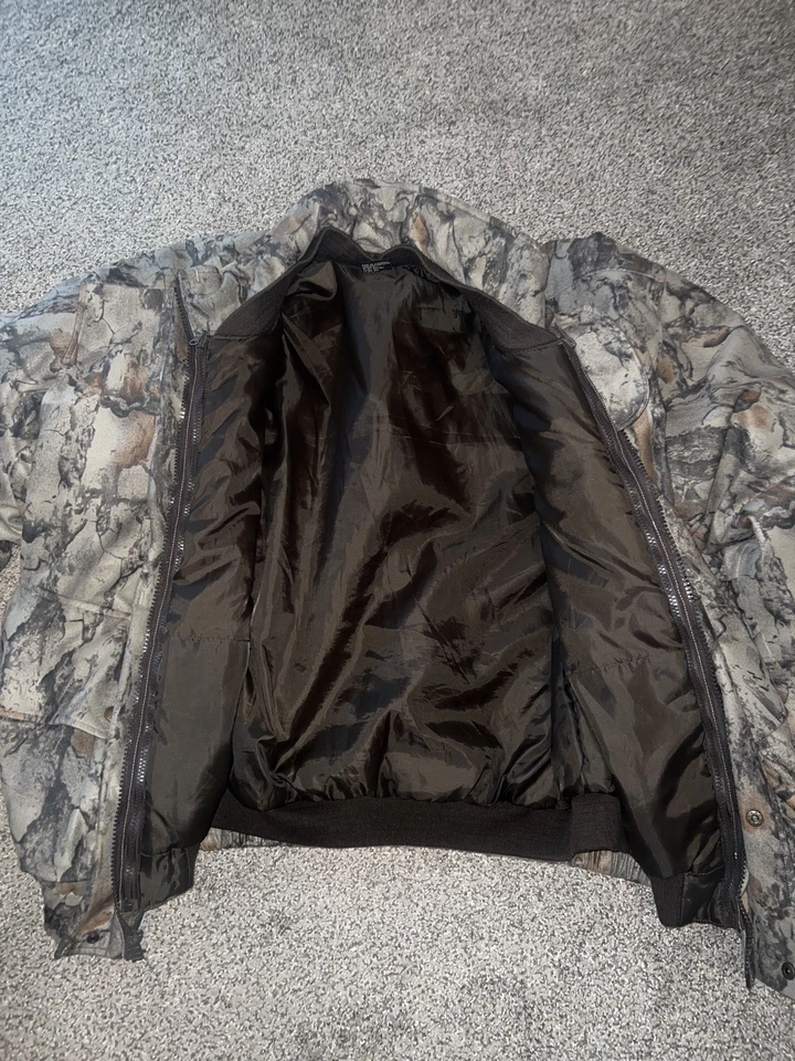 Natural Gear Waterfowl Hunting Jacket XL 2 in 1 Zipper Liner Coat - Image 2 of 4