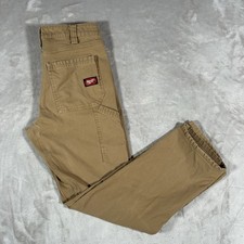 Milwaukee Pants Mens 34x32 Brown Heavy-Duty Flex Work Carpenter Utility Workwear