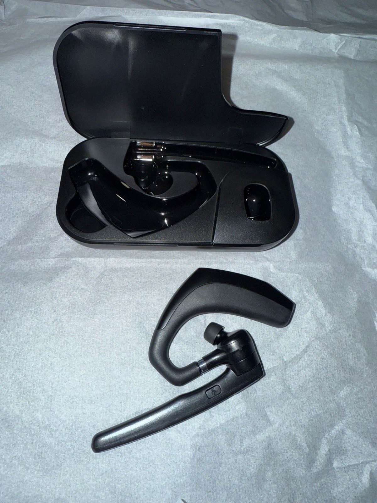 Bluetooth V5 Wireless Business Headset Single Ear Black Brand New Sealed