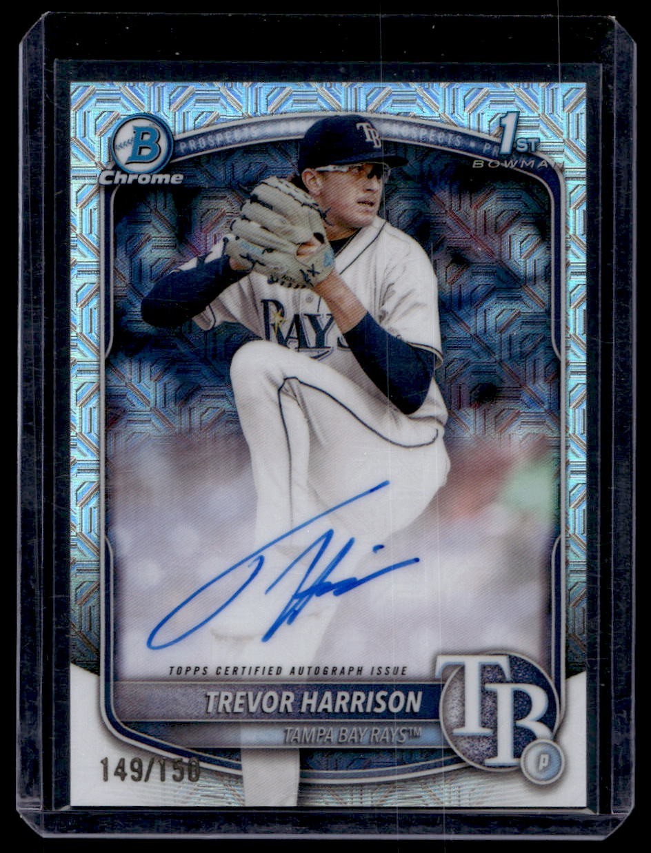 2025 Bowman Chrome Trevor Harrison 1st Bowman HTA Choice /150 Auto CPA-THA