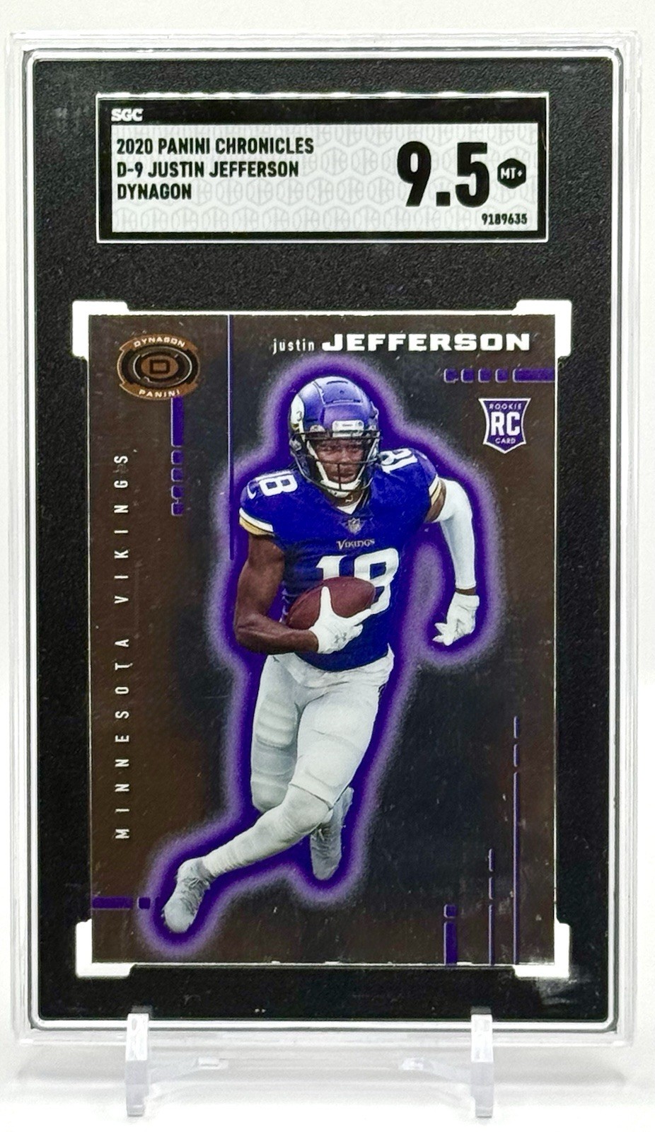 2020 Panini Chronicles - Dynagon Rookies #D-9 Justin Jefferson (RC) SGC 9.5