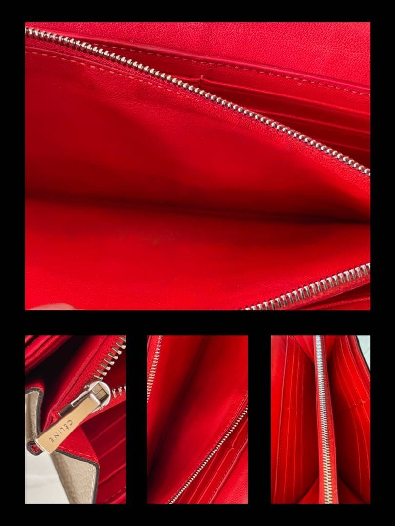 CELINE Long Wallet Multi function Flap Greige Eto… - image 6