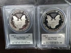 1988 S American Silver Eagles PCGS PF69 John Mercanti  Hand Signed ( Lot Of 2 )