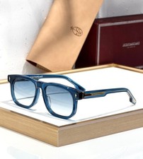JACQUES MARIE MAGE Dewitt 10mm Acetate Sunglasses Translucent Blue Gradient Lens