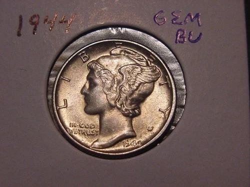 1944 MERCURY DIME GEM BU ORIGINAL POPULAR DATE PQ SHIPS FREE