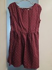 GAP Girls Burgundy Polka Dots Dress Sz 6/ 7 Excellent!  — photo 1