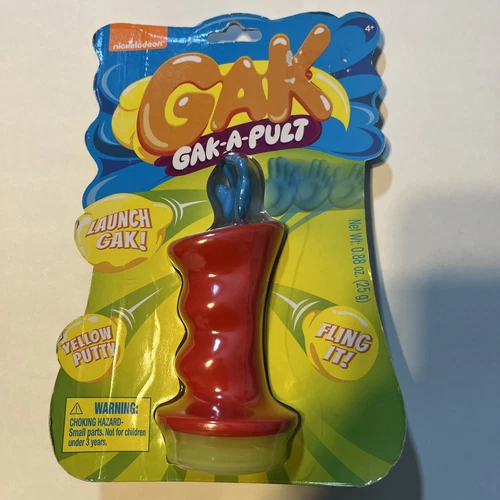 Nickelodeon Gak "Gak-A-Pult" Toy, Yellow - NSI, 2018 - Sealed