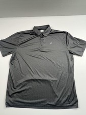 Callaway Polo Shirt Mens XL Gray Opti-Dri Geometric Golf Performance Stretch