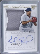 2015 National Treasures Rookie Silhouette Gold 3/25 Eduardo Rodriguez Auto 0r8