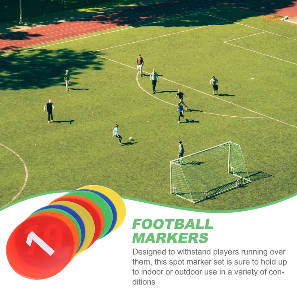 Sports Sign Durable PVC Soccer Training Signs with Numbered Markers for Sports ...