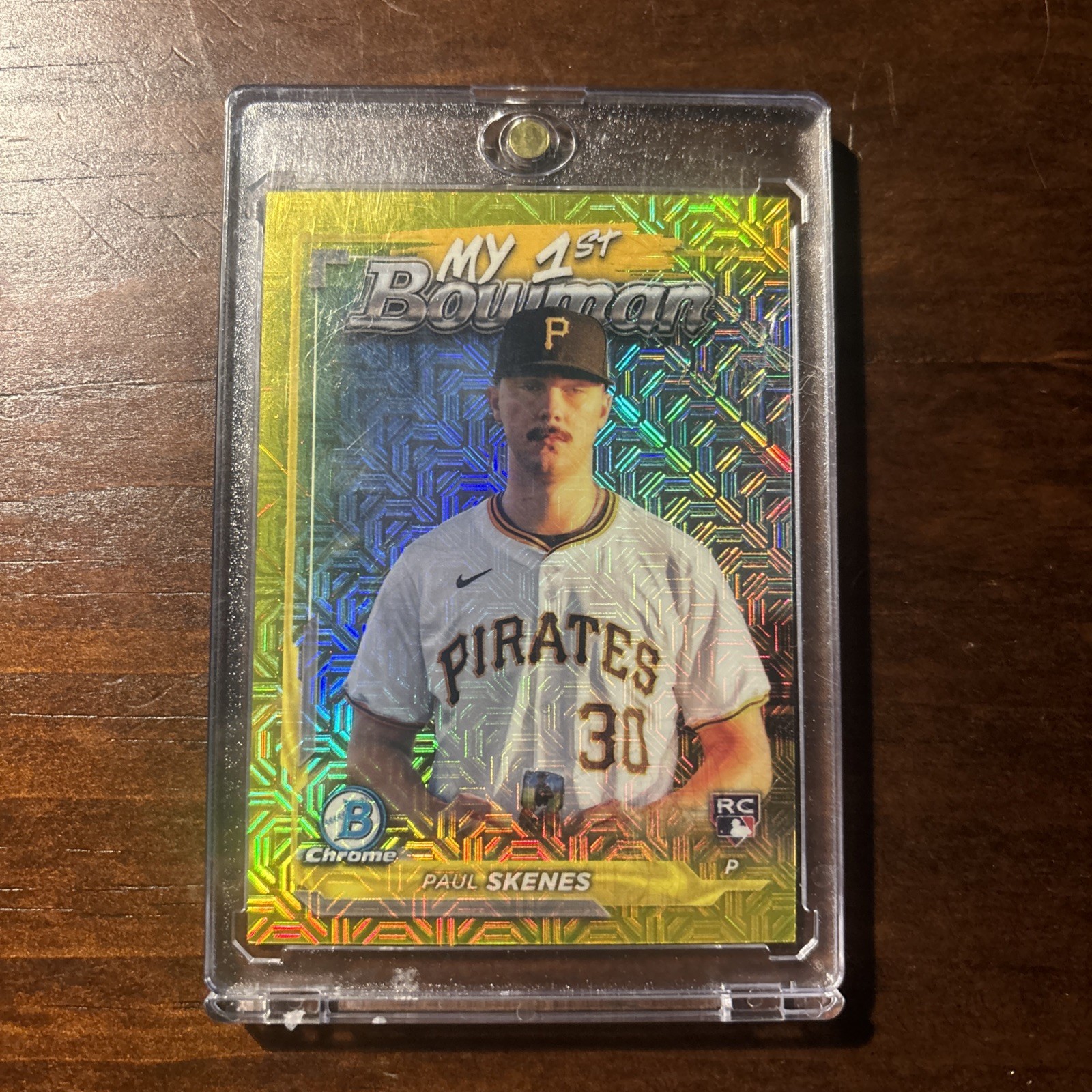 2024 Bowman Chrome - My 1st Bowman Paul Skenes #M1B-36 Yellow Mojo Refractor /75
