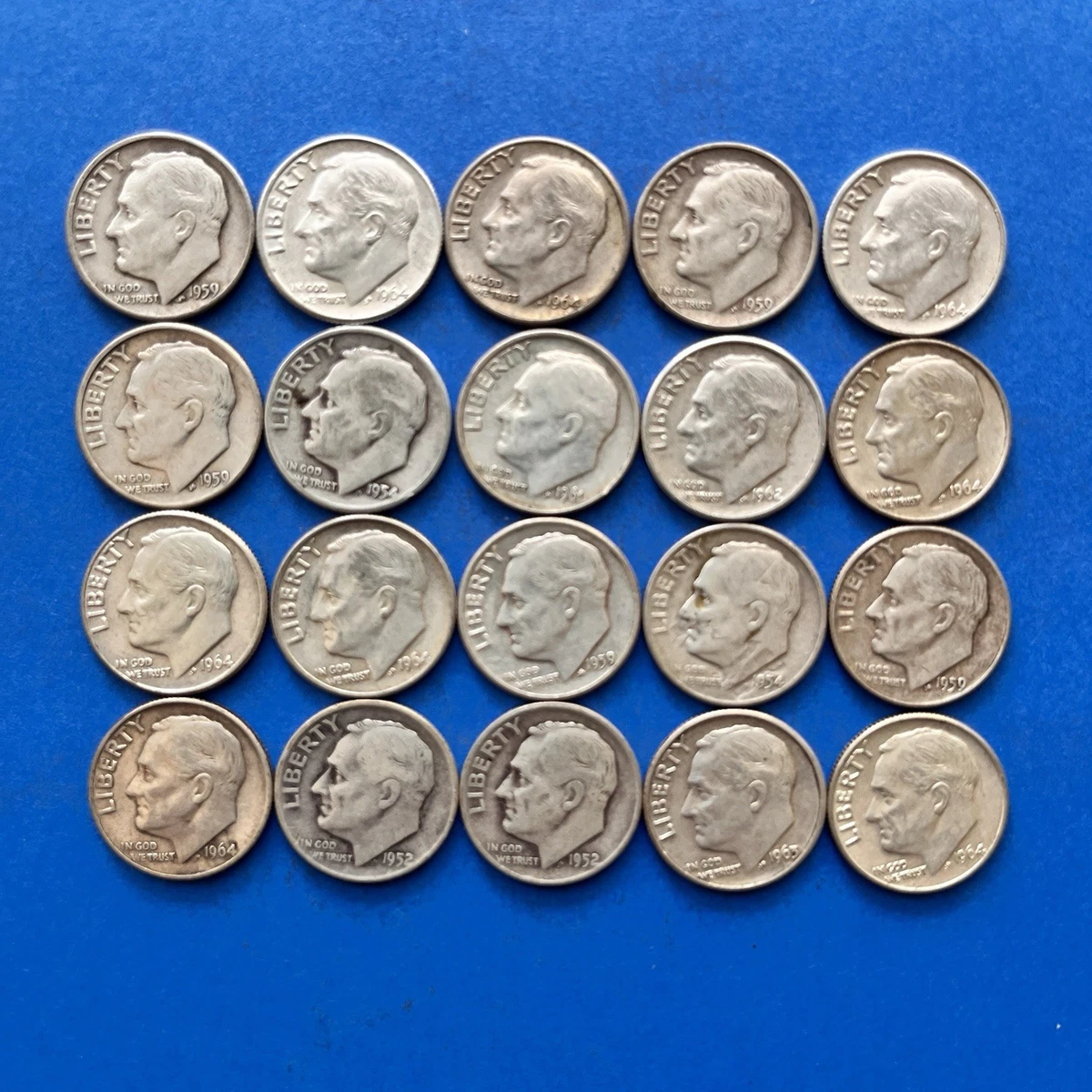 Silver 1964 Roosevelt Dimes (1946-Now) for sale | eBay