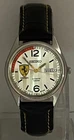Vintage Seiko5 Silver Dial 6309 D-D Watch Leather Strap Automatic Keep Good Time