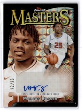 2023-24 Finest #MA-MSA Marcus Sasser Masters Autographs Black Refractors #/25