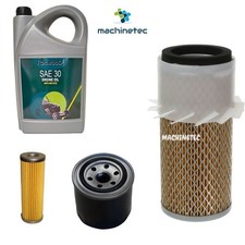 Service Kit for Kubota B6200, B7100 & B7200 - Air, Oil, Fuel Filters + Oil