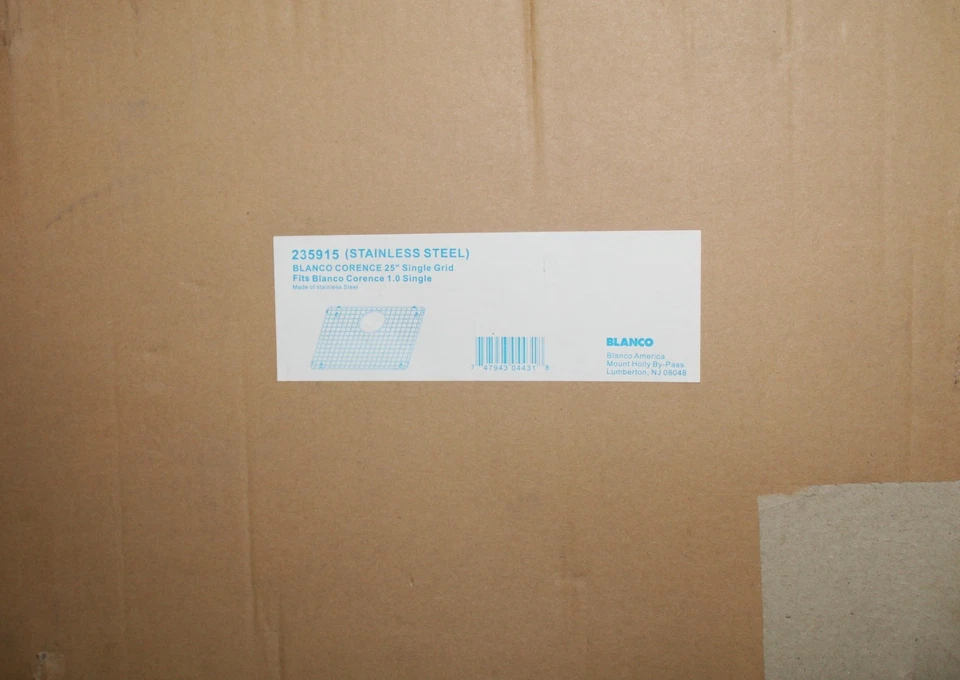 Blanco #235915 Stainless Steel Corence 25" Single Grid - Image 2 of 3