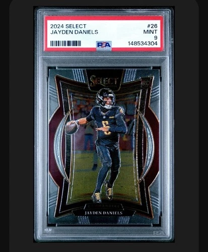 2024 Panini Select - Concourse Jayden Daniels #26 (RC) PSA 9