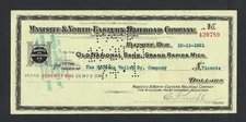 Manistee and North Eastern Railraod Check to KO&G Railyard of Texas